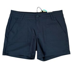 Prana Women’s Size 8 Olivia Short 5” inseam charcoal gray nylon elastane stretch